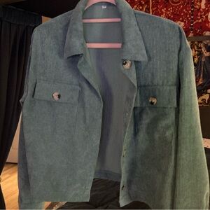 Women's Green Corduroy Jacket
